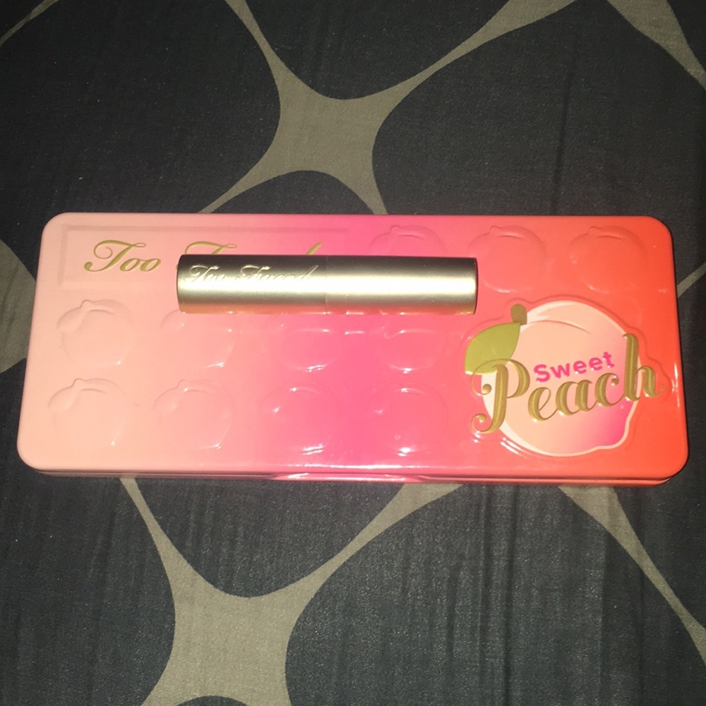 Too Faced Sweet Peach Palette & Lipstick!! - Picture 1 of 7